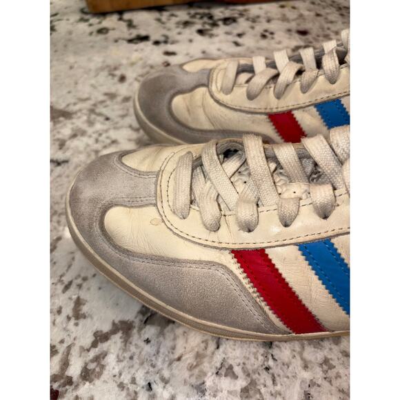 Adidas Gazelle 3-Stripe Casual Retro Sneakers Men’s Sz 11 Red White and Blue main image 12